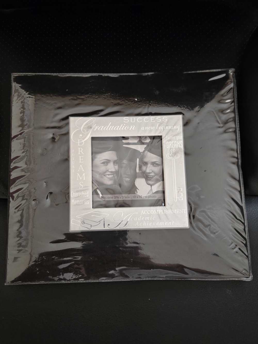 Expressions Black With Silver Graduation Scrapbook with Inspirational Accents